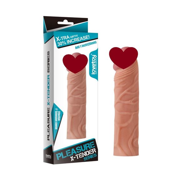 Насадка на пеніс ADD 1 PLEASURE X TENDER Sex Aura