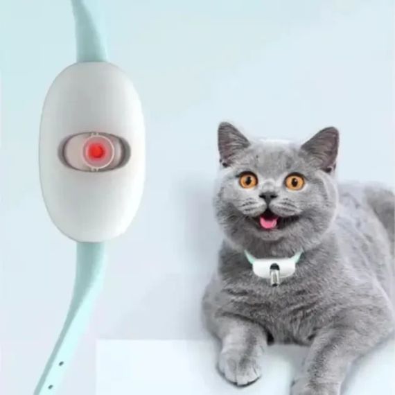 Умный лазерный ошейник для кошек и кошек Laser Collar интерактивная смарт со встроенным лазером | Зображення 2