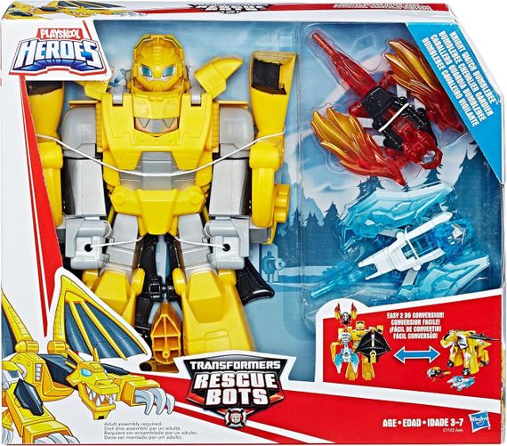 Трансформер Бамблби 25 см Оригинал Hasbro Transformers Rescue Bots Knight Watch Bumblebee