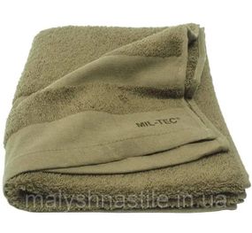 РУШНИК АРМІЙСЬКИЙ ШВИДКОВИСИХНИЙ MIL-TEC 110X50 OLIVA 16011001