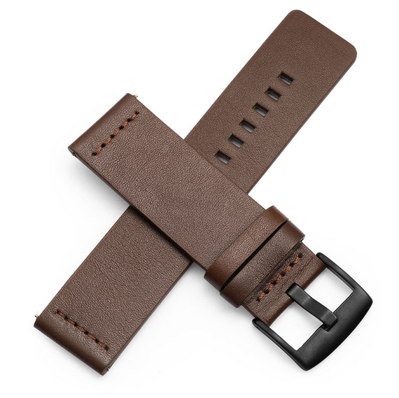 Шкіряний ремінець Primo Classic для годинника Garmin Vivoactive 4 - Coffee | Зображення 1