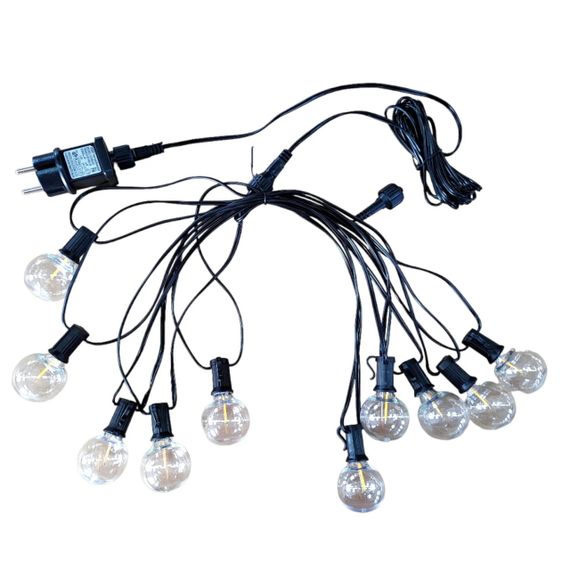 Гирлянда уличная светодиодная линейная Ultralight DL BELT LIGHT 10 Filament 8м теплый белый свет (6835) | Зображення 4