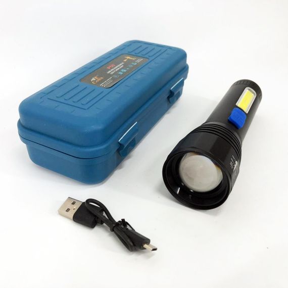 Тактичний ліхтар ручний CB-C11-P50-COB, Яскравий тактичний ліхтарик, Зручний ручний ліхтар BK-42 | Зображення 3