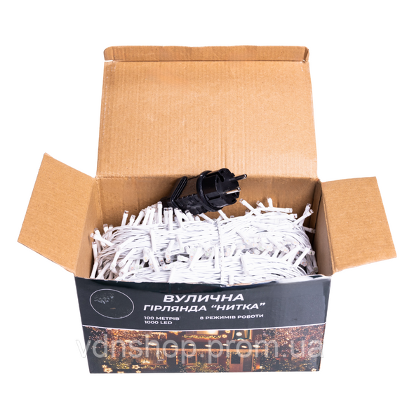 Гірлянда Різдвяна фея вулична 100 м 1000 LED білий провід Мультиколір CF1000L100MWML | Зображення 3