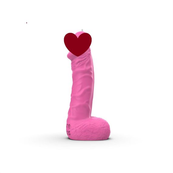 Свічка у вигляді члена Pure Bliss BIG Pink 18 см Sex Aura