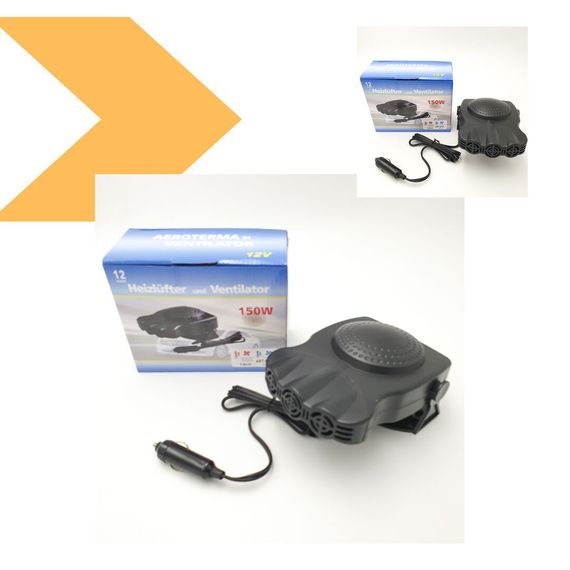 Автомобільний обігрівач 12В 150W XPRO пічка-дуйка від прикурювача (47901-612_161) | Зображення 1