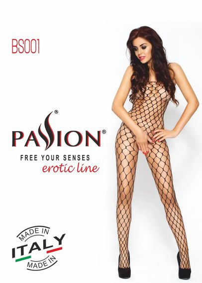 Бодістокінг велика сітка з відкритим доступом, чорний BS001 Passion S/L | Зображення 2