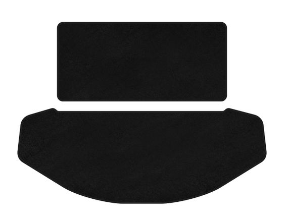 Килимок багажника текстильний Premium (спинка сидіння-2025багажник, 7-ми місний, Чорний) для Mazda CX-9 2017- рр