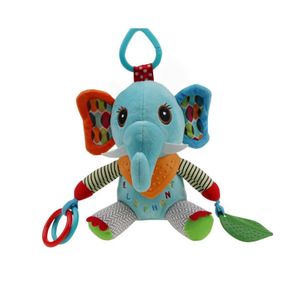 Мягкая погремушка-подвеска WD210260 с прорезывателем Слон