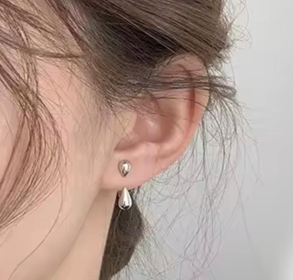 Сережки з краплями, сережки з краплинами, сережки краплі, сережки крапельки, сережки з крапельками, сережки краплини | Зображення 2