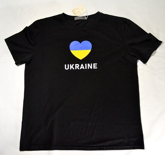 Футболка 4Profi з принтом "Ukraine" чорна L