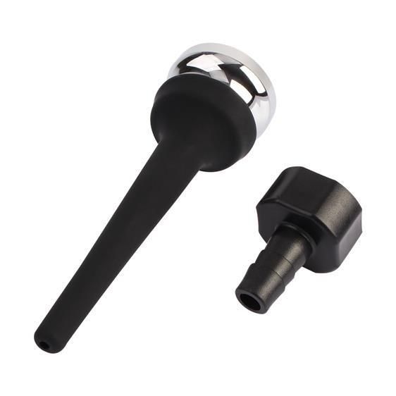 Трубка для анального душа - Black Mont Tapered Silicone Enema Attachment 4.4" sexstyle | Зображення 3