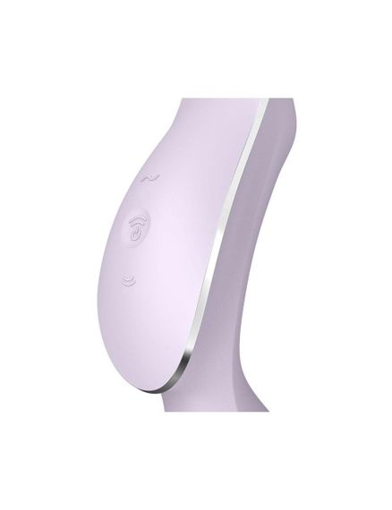 Вакуумний стимулятор з вібрацією Satisfyer Curvy Trinity 2, Фіолетовий — потужна стимуляція клітора з технологією Air Pulse | Зображення 3