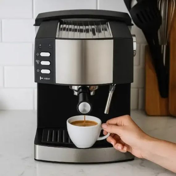 Кофеварка 1,6л 850Вт Domotec MS 113 Черная | Зображення 2