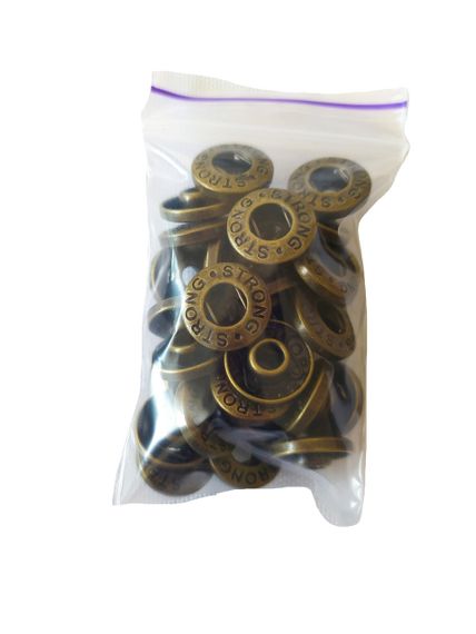 Застібка Альфа 15 мм Антік 30 шт (213659) | Зображення 4