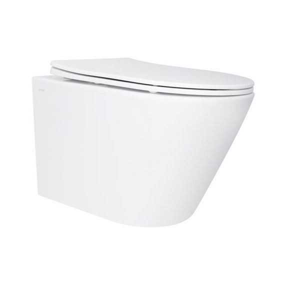 Унитаз подвесной Qtap Swan безободковый с седалием Soft-close QT16335180W