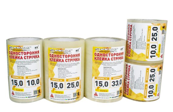 Скотч 100 мкм*50м 15см ширина для тепличной пленки УФ 36 стаб