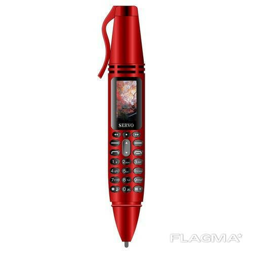 Ручка мобильный телефон портативный с камерой 0.08 MP и Bluetooth AK 007 (Красный) | Зображення 4