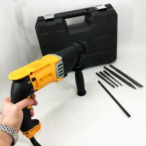 Ударный перфоратор с насадками бош, Перфоратор строительный профессиональный для древесины HD-77