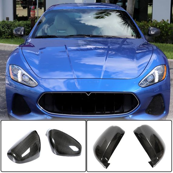 Накладки на дзеркала (Карбон) для Maserati GranTurismo 2007-2019 рр