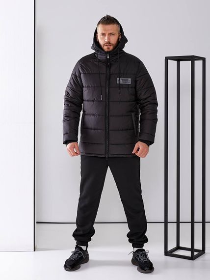 Чоловічий спортивний костюм трійка колір чорний р.XL 448009