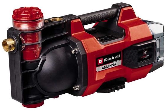Насос Einhell садовий акумуляторний AQUINNA 36/38 F LED, 3800л/г, 36В, 3.7бар, глиб 6м, 4.25кг, без АКБ і ЗП (4180410)