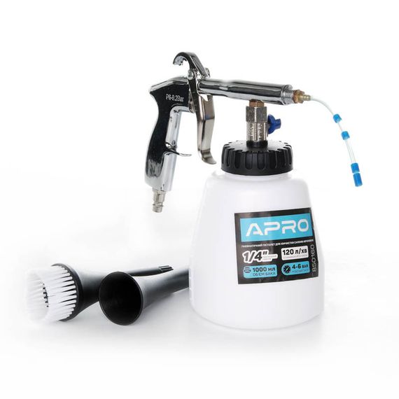 Пневмопістолет для хімчистки салонів автомобілів 1000 мл (торнадор) APRO 8501601