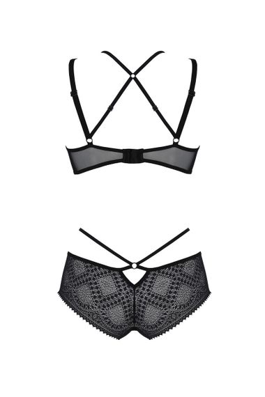 Комплект Passion DROSERA BIKINI black, XXL/XXXL, бюстгальтер и трусики-кюлоты sexstyle | Зображення 3