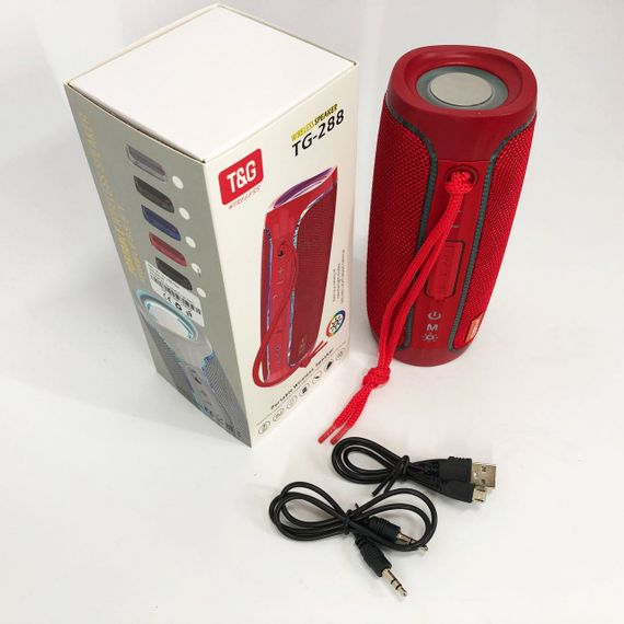 Светомузыкальная портативная колонка TG288, Портативная колонка с Bluetooth блютуз светящаяся IY-76 | Зображення 5