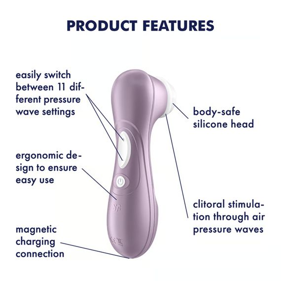 Вакуумний кліторальний стимулятор - Satisfyer Pro 2 Violet | Зображення 3