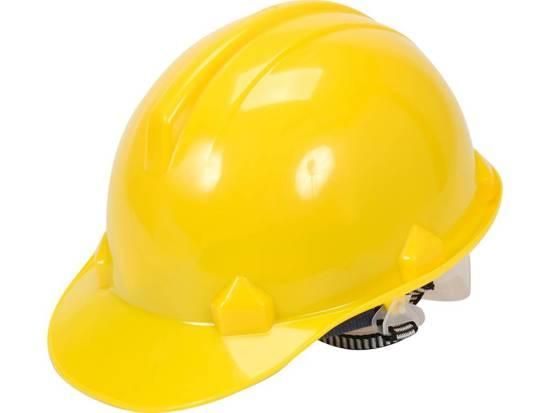 Каска для захисту голови VOREL жовта з матеріалу HDPE VR-74172 | Зображення 1