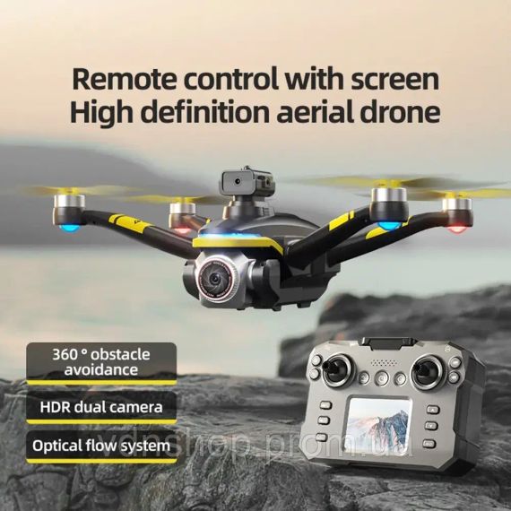 Бездротовий дрон з екранним пультом дистанційного керування FPV-камерою, оптичним позиціонуванням та системою керування XKJ K15MAX | Зображення 2