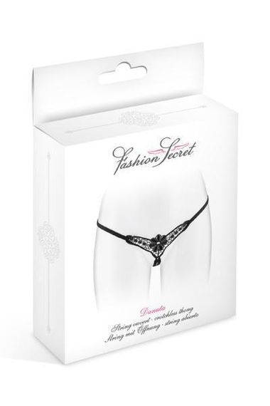 Трусики-стрінги з доступом Fashion Secret DANUTA Black Sex Aura | Зображення 2