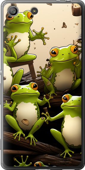 Чехол на Sony Xperia M5 E5633 Жабки "5656u-217-17620"