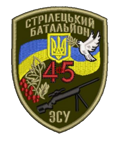 Шеврон 45 батальон Голубь