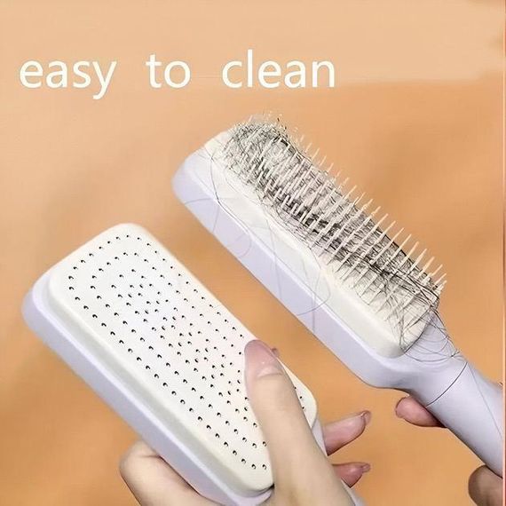 Гребінець масажний самоочисний Hair straightener | Зображення 4