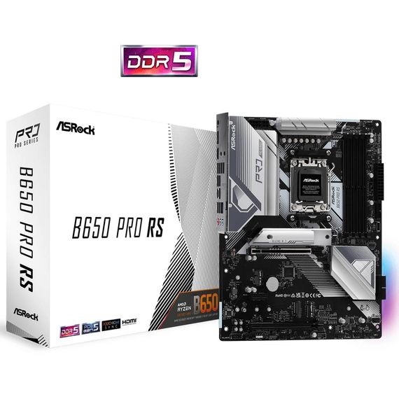 ASRock B650 PRO RS (AM5/B650, 4*DDR5, 3xPCIex16, HDMI/DP, 4xSATA,3xM.2, 2.5GLan, 7.1ch, ATX) | Зображення 3