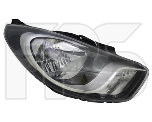Фара Hyundai i-10 07-13 ліва, електрич. (Depo) чорна 921010X220