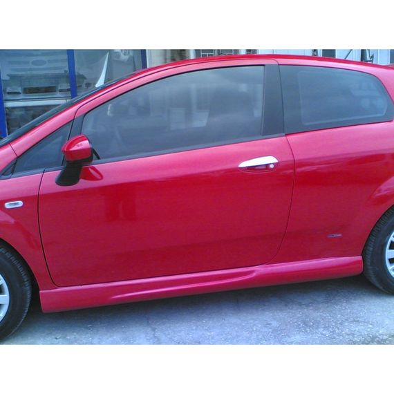 Боковые пороги (под покраску) для Fiat Punto Grande/EVO 2006-2018 гг | Зображення 2