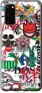Чехол на Samsung Galaxy S20 Many different logos из пластика FCh_006287