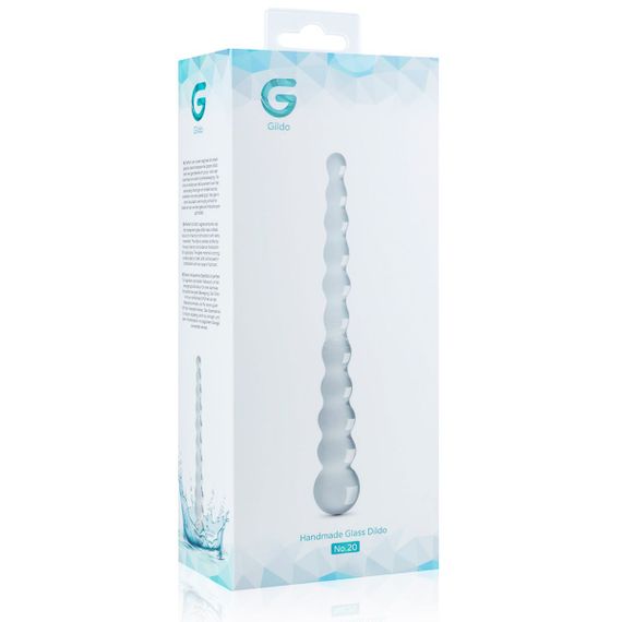 Скляний дилдо у вигляді намистин Gildo Glass Dildo No. 20 | Зображення 4