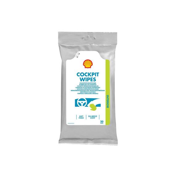 Серветки для панелі приладів Shell Cockpit Wipes (NEW) (20шт)