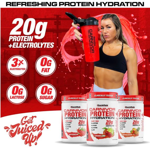 Протеїн MuscleMeds Carnivor Protein Hydration 500 g (Cherry Lime) | Зображення 3