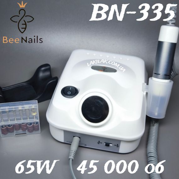 Фрезер для манікюру Bee Nails BN-335 65W  45тис. об/хв (білий)