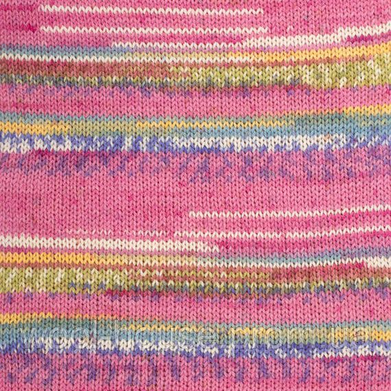 Шкарпеткова пряжа Drops Fabel - Print, 161 pink dream