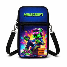 Сумка-чохол для телефону Minecraft,дитяча сумка через плече, водонепроникна міні-сумка (4784)
