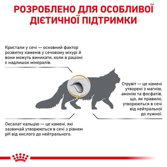 Royal Canin URINARY S/O CAT Сухий корм для дорослих кішок при захворюваннях нижніх сечовивідних шляхів 1.5 кг | Зображення 1