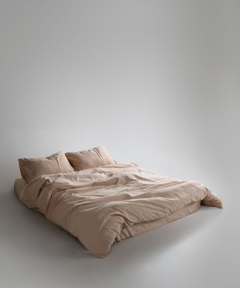 Постельное белье Limasso Stonewashed Ranforce 200 х 220 см Akdeniz Bej | Зображення 2