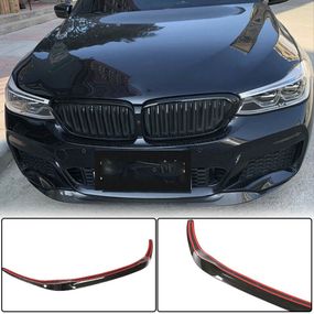 Накладка на передній бампер Lip (для M-Sport 2017-2020, Карбон) для BMW 6 серія G32 2017- рр