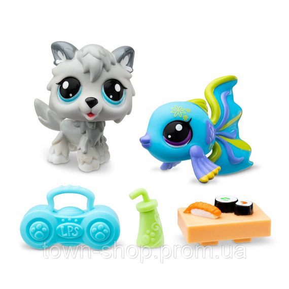 Игровой набор "Рок-н-ролльные суши" Littlest Pet Shop 00526 аксессуары и 2 фигурки | Зображення 1